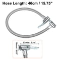 thumbnail image 4 of Unique Bargains 40cm Car Tire Inflator Extension Hose with Undeflatable Chuck Lock Air Pump Tire Valve Connection Pipe, 4 of 6