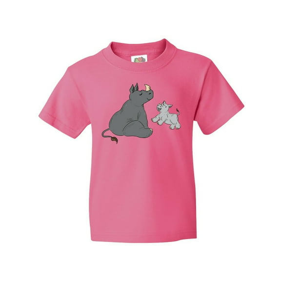 Inktastic Cute Rhinos Youth T-Shirt
