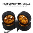 thumbnail image 3 of fastboy Aluminum Alloy 1/14 Wheel Rims RC Upgrade Part 4x Wear-resistant Rc Wheel Rims For Wltoys 144001 RC Car Part Golden, 3 of 6