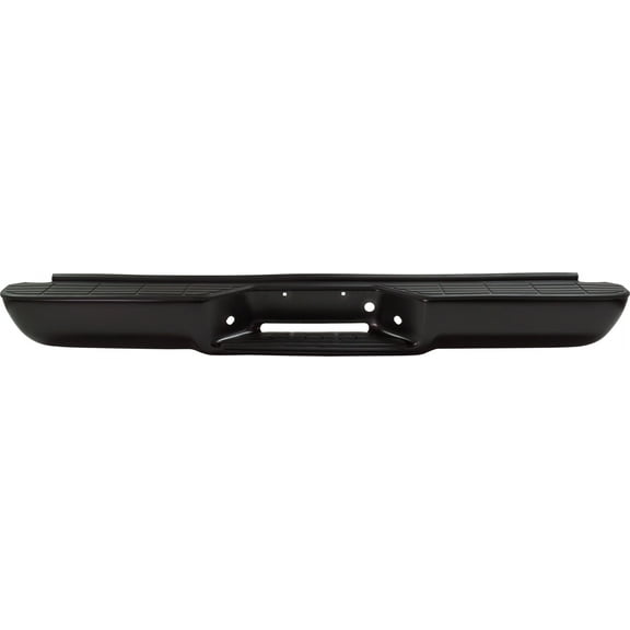 Step Bumper Compatible with GMC C/K FULL SIZE P/U 1988-2000 Assembly Powdercoated Black Steel Fleetside