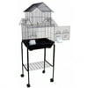 Ymlgroup 5844 3 by 8" Bar Spacing Pagoda Small Bird Cage with Stand - 18"x14" in Black