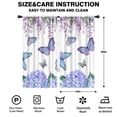 thumbnail image 2 of Blackout Kids Curtains,Pink Butterfly Flower Pattern Childrens Insulated Curtains Set Of 2,Bedroom Essentials,Toddler Room Decor 42"x84", 2 of 5