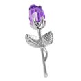 thumbnail image 1 of simhoa Glass Rose Flower Gift Artificial Flower Christmas Thanksgiving Day Wedding Gift, 1 of 8