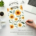thumbnail image 3 of FORMRS Acrylic Clipboard with Low Profile Clip Standard A4 Letter Size, 12.5" x 9", Sunflowers and Leaves Pattern, 3 of 8