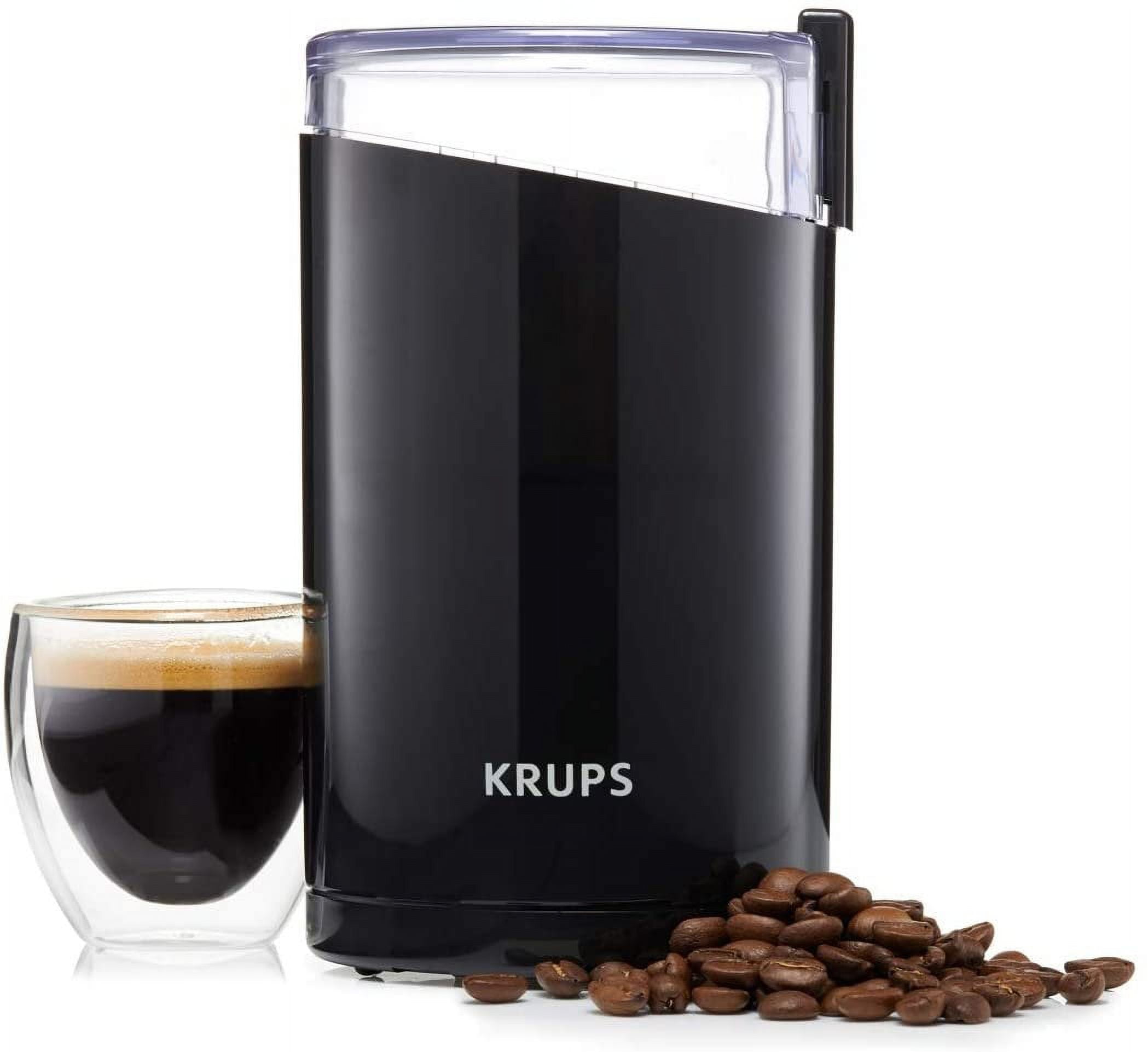 Krups 3 oz. Black Blade Coffee Grinder and Spice Grinder F20342
