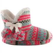 Girls' Sweater Bootie Slipper