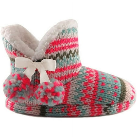 Girls' Sweater Bootie Slipper