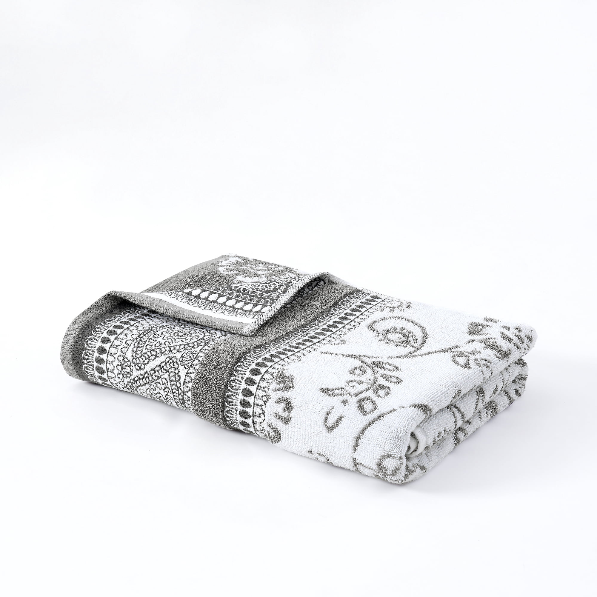 Modern Threads Ophelia 6-Piece Cotton Bath Towel Set, Stone
