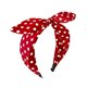 thumbnail image 1 of wonima44 Bow Headbands for Women Girls, Polka Dot Headband (Red), 1 of 1