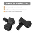 thumbnail image 3 of Microphone Clip 4 Pcs Universal Holders Plastic Clips Wireless Microphones Bracket, 3 of 6