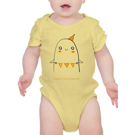 

Boo. Ghost W Flags Bodysuit Infant -Image by Shutterstock Newborn