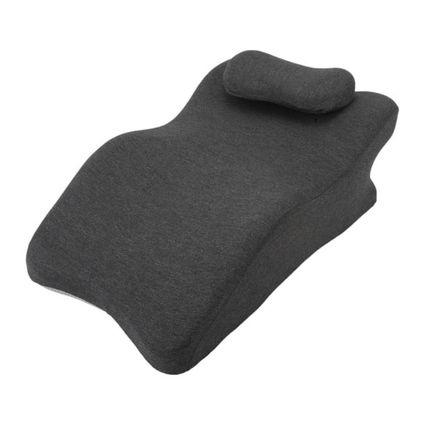 Almohada de apoyo lumbar para piernas y rodillas, ergonómica, lavable, con cuña para cama, cojín de apoyo para rodillas para viajes, hogar, cama con almohada para la cabeza