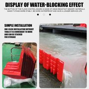 10 Pcs Flood Protection Barrier, Abs L-Shaped Baffle Flood Barriers, Removable Flood Panels Mobile Flood Protection Panels, Flood Barrier for Shopping Malls, Subway Stations, Garages, Dams