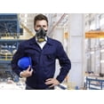 thumbnail image 5 of Mascarilla protectora contra el polvo, respirador químico industrial contra el vapor tóxico, máscara de cartucho de válvula transpirable fácil, negra Feliz Sencillez, 5 of 5