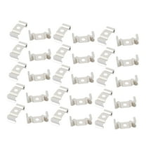 Uxcell T4 Fluorescent Tube Lamp Lampholder Bracket Clip Silver Tone 20 Pcs