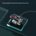 thumbnail image 4 of Opolski Casque Filaire Design Ergonomique Anti-Enroulement Transparent Multi-Core avec Micro pour Musique, 4 of 8