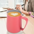 thumbnail image 5 of 600ml Stainless Steel Milk Frothing Cup Jug Pitcher Latte Art for Home Coffee Shop UseRose Red, 5 of 8
