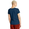 thumbnail image 2 of Hanes ComfortSoft T-Shirt à Col Ras du Cou en Jersey Coupe Décontractée pour Femmes, G, Marine, 2 of 2