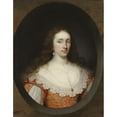 thumbnail image 2 of Cornelis Jonson van Ceulen 15x18 Gold Ornate Wood Frame and Double Matted Museum Art Print Titled - Portrait of a Lady, Traditionally Identified as Mary Chetwynd (D.1637) (1628), 2 of 4