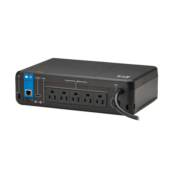 Tripp Lite by Eaton 450-Watt Standby Cloud-Connected Desktop UPS with Remote Monitoring, 5 Outlets, 5-Ft. Cord, BC850RNC