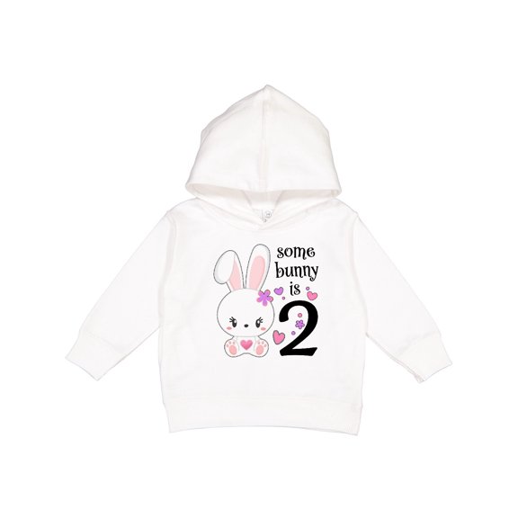 Inktastic Somebunny is Two-second Birthday Bunny Toddler Hoodie