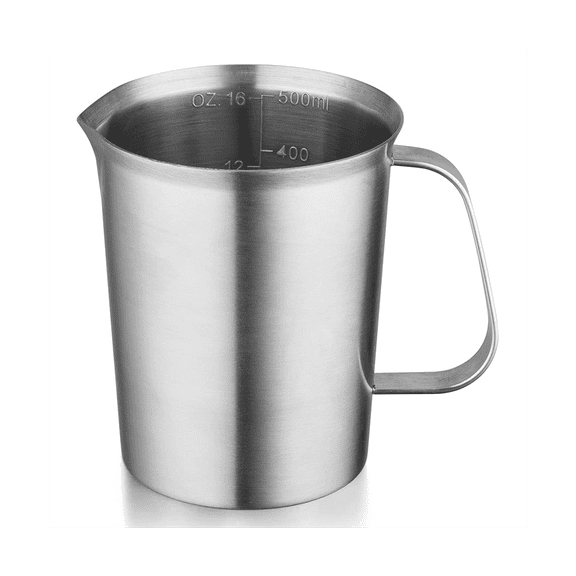 New Arrivals Stainless Steel Measuring Cup with Handle and Pour Lip, 16OZ/500ML