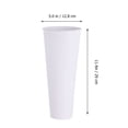 thumbnail image 2 of OULII Tall Floral Bucket Tin Flower Display Buckets White Flower Garden 1Pcs, 2 of 8
