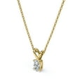 thumbnail image 4 of 0.75 Carat Oval Shape Diamond - Classic Pendant Necklace - 18K Yellow Gold Plating Over Silver, 4 of 4