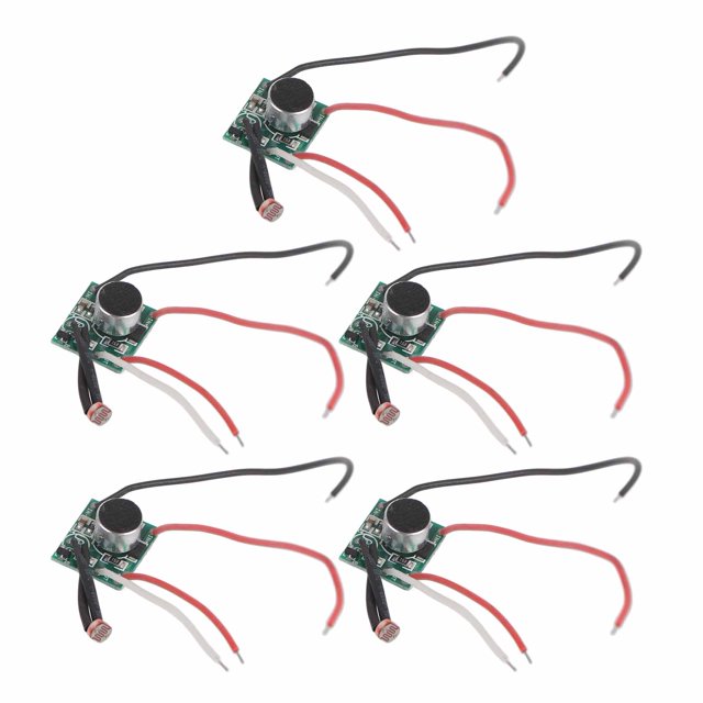 Módulo de interruptor de control de sonido de 5 piezas Módulo de sensor de luz solar Placa de circuito DC 3V?30V