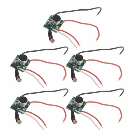 

5Pcs Sound Control Switch Module Solar Light Sensor Module Circuit Board DC 3V30V