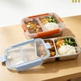 thumbnail image 4 of 304 Stainless Steel Lunch Box, 3-Compartment Bento Box for Adults, Leak-Proof Meal Prep Container, 4 of 8