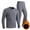 Gray, variant on Dreluolixuan Men Thermal Underwear Set Soft BottomTight Hunting Gear Base Layer Cold Weather Camping Top and Bottom Sets