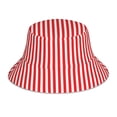 thumbnail image 1 of Balery Red And White Stripes Sombreros para el sol para hombre y mujer, sombrero de pescador con UPF 50+, 1 of 6