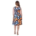 thumbnail image 5 of Womens Butterfly Print Pleated Dress, 5 of 5