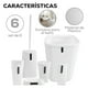 thumbnail image 3 of Kit de 6 Piezas para Baño | Juego de Accesorios para Baño Moderno | Conjunto de Accesorios de Plastico Para Baño | Set de 6 pzas para Baño, 3 of 5