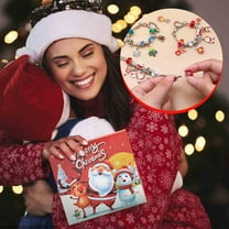 Hwkond Christmas Advent Calendar 24 Day Countdown Christmas Calendar Gift Box Set DIY Beaded Gift Box Christmas Gift