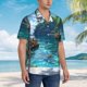 thumbnail image 3 of Balery Tropical Paradise Window View Camisas hawaianas de manga corta para hombre, camisas playeras de corte holgado, camisas de vacaciones con botones,X-Large, 3 of 7