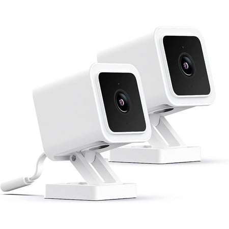 Wyze Cam v3 with Color Night Vision, Wired 1080p HD Indoor/Outdoor Security Camera, 2-Way Audio, Works with Alexa, Google Assistant, and IFTTT, 2-Pack