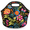 Multicolour 3, variant on Herdesigns Lemon Fruit Neoprene Lunch Bag, Lemon Plant Leaves Insulated Lunch Box for Women Men Washable Lunch Tote Soft Lunch Container With Zipper for Work Picnic Travel