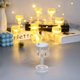 thumbnail image 3 of Paquete de 2 mini lámparas de escritorio LED acrílicas de cristal transparente blanco cálido, mini lámpara de mesa, adecuada para una fiesta infantil, tocador para niños, 3 of 5