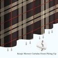 thumbnail image 6 of Black Beige and Red Checkerboard Checkered Pattern Shower Curtain 84"x72" ,Bathroom Decorative Shower Curtains Set with 12 Hooks,Modern Waterproof Washable Shower Curtain, 6 of 6