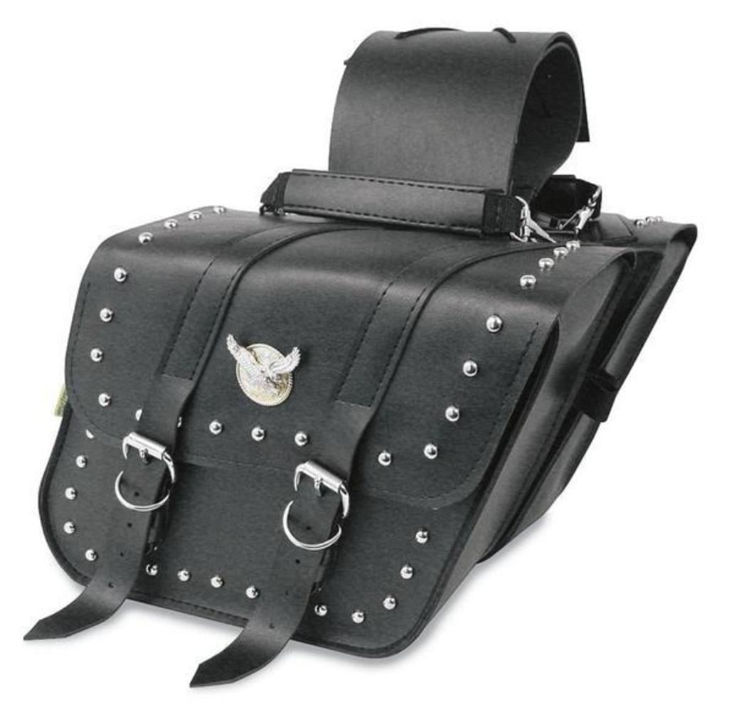 willie and max leather saddlebags