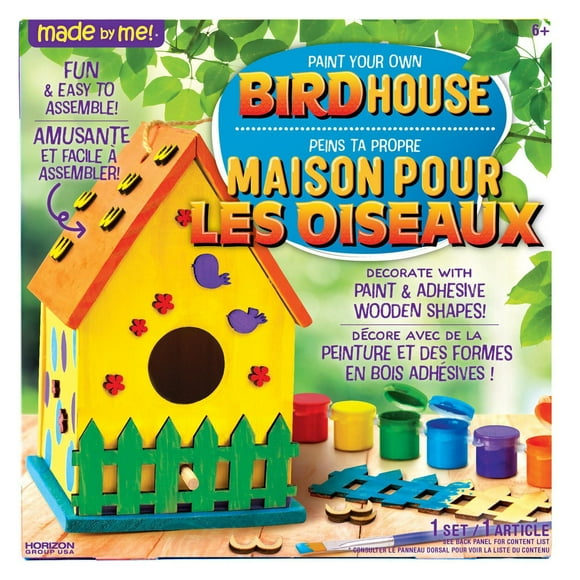 Made by Me®® D.I.Y. Wooden Birdhouse, 5 x 5.75 x 8 inches