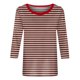 thumbnail image 5 of Camisetas de Manga Corta para las Mujeres a Rayas Impresas de Tres Cuartos de Manga, Cuello Redondo Casual Top, 5 of 5