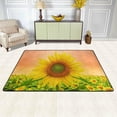 thumbnail image 3 of SKYSONIC Sunflower On Field with Sunset Lightweight Carpet Mats Area Soft Rugs Floor Mat Rug Decoration for Kids Room Living Room Bedroom 72 x 48 inches, 3 of 6