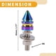 thumbnail image 4 of Tornillos de matrícula universales para motocicleta M6 de Unique Bargains, cubiertas de 45 mm, kit de tornos de matrícula antirrobo de aleación de aluminio multicolor, 4 piezas, 4 of 6