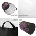 thumbnail image 2 of Balery Dog in Lavender Flowers Cesta de ropa redonda con asas, impermeable, independiente, para ropa, juguetes, dormitorio y familia-Medium, 2 of 6