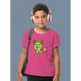 thumbnail image 2 of Cute Halloween Zombie Corgi T-Shirt Juniors -Image by Shutterstock,  x-Small, 2 of 4