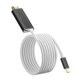 thumbnail image 2 of Cable Adaptador De Conversión Accesorios de cable adaptador compatible con HDMI de tipo C a 4K para interruptor (blanco y negro) Tmvgtek Para estrenar, 2 of 6
