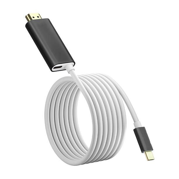 Type-C To 4K HDMI-compatible Adapter Cable Accessories for Switch (Black White)